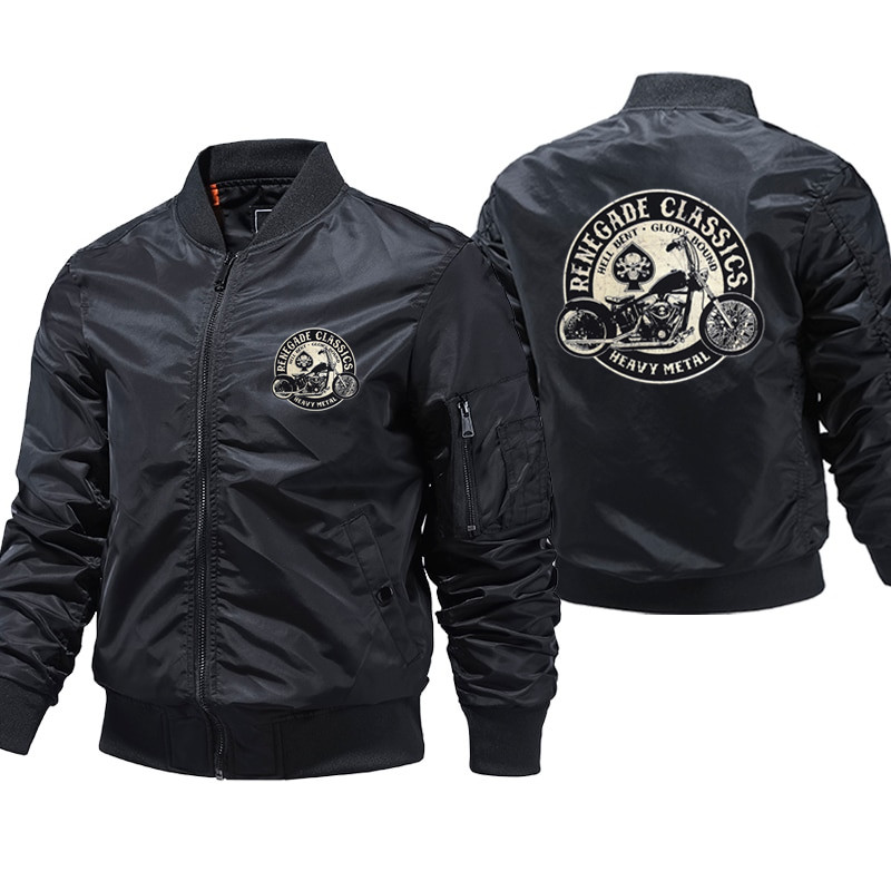 Vintage Windbreaker Nylon - ヴィンテージバウンズモーターサイクルUSAヘビーメタル厚手冬用バイク用ウィンドブレーカージャケットメンズボンバージャケットパーカー4XL