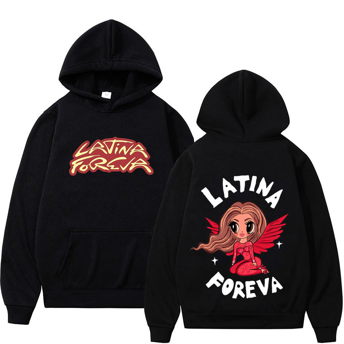 Vintage Fashion La - カロル・G「ラ・トロピコケタ」ヴィンテージプリントのパーカー、メンズ・レディース、ファッション、ヒップホップ、長袖、ゆったりとしたカジュアルスウェットシャツ、ファンへのギフト。