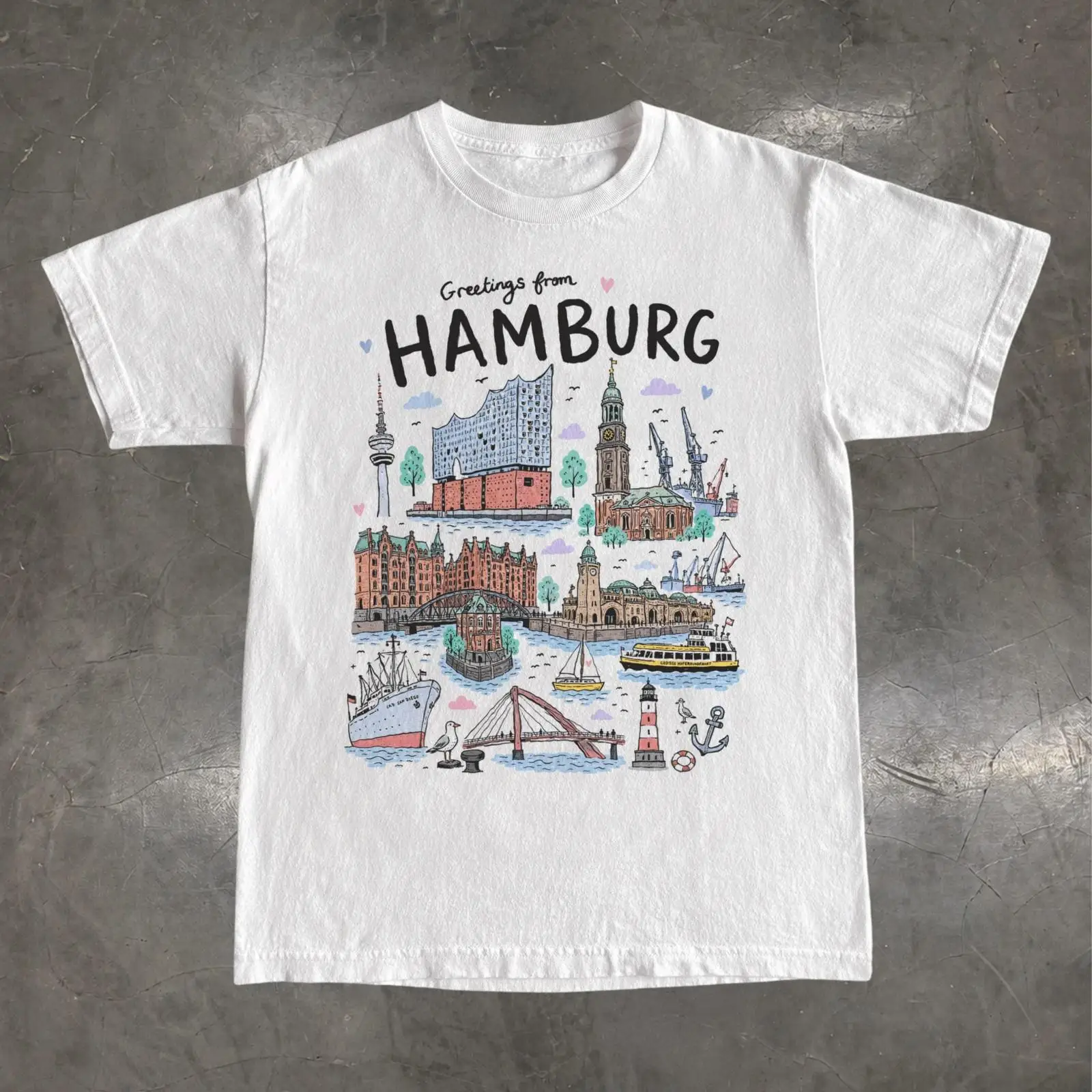 ドイツ、ハンブルク。エルフフィルハーモニー、港、旅行、お土産 - Vintage Fashion Hamburg のレビューと価格