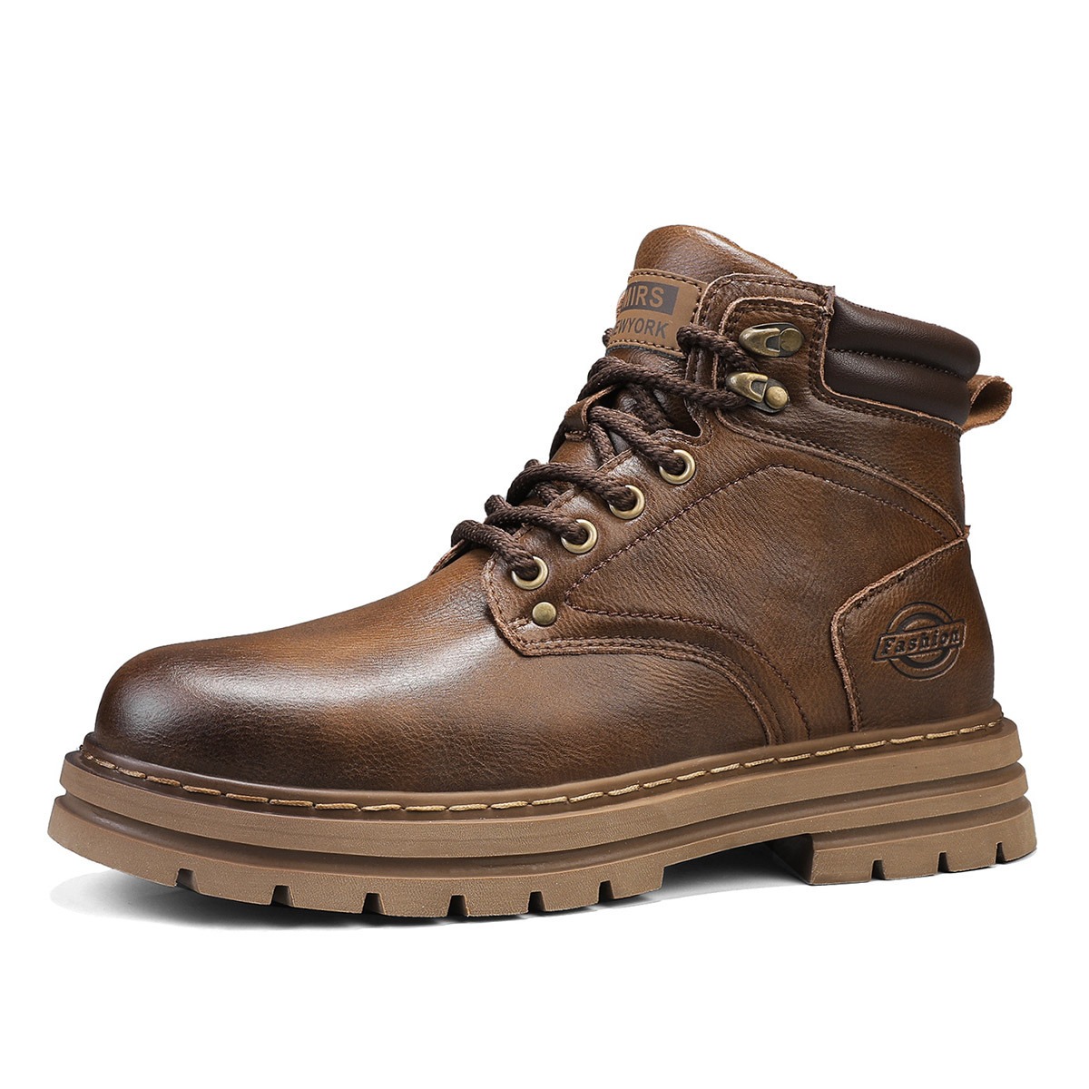 メンズ ヴィンテージ アンクルブーツ、本物の牛革製、レースア - Vintage Outdoor Fashion のレビューと価格