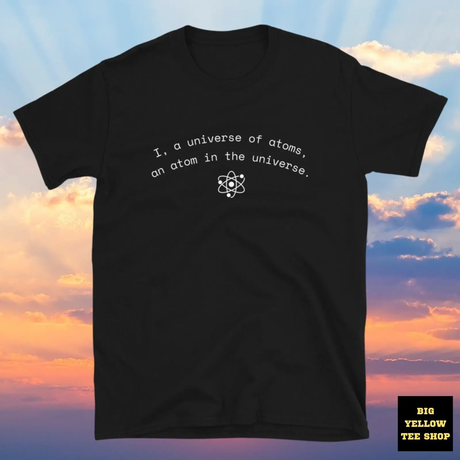 リチャード・ファインマンの名言「私は原子の宇宙」Tシャツ量子 - Vintage Fashion Quotes のレビューと価格