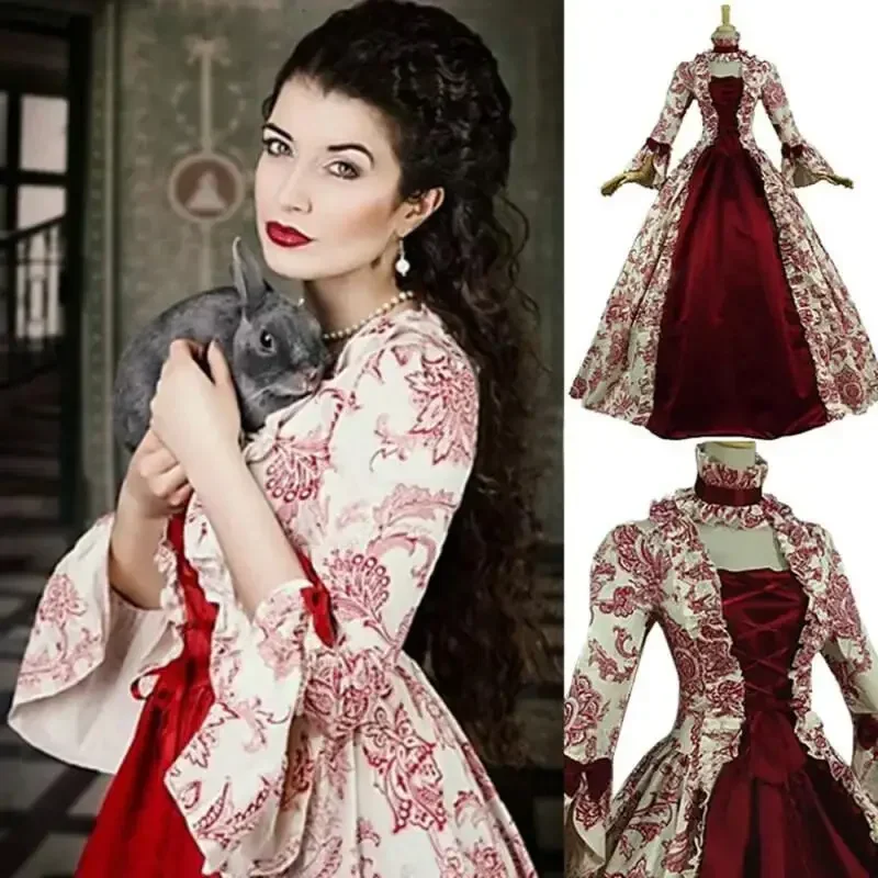 中世ルネサンス風プラスサイズゴシックコスプレドレス ヴィンテ - Vintage Fashion Dresses のレビューと価格